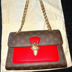 Louis Vuitton Red Victoire Handbag